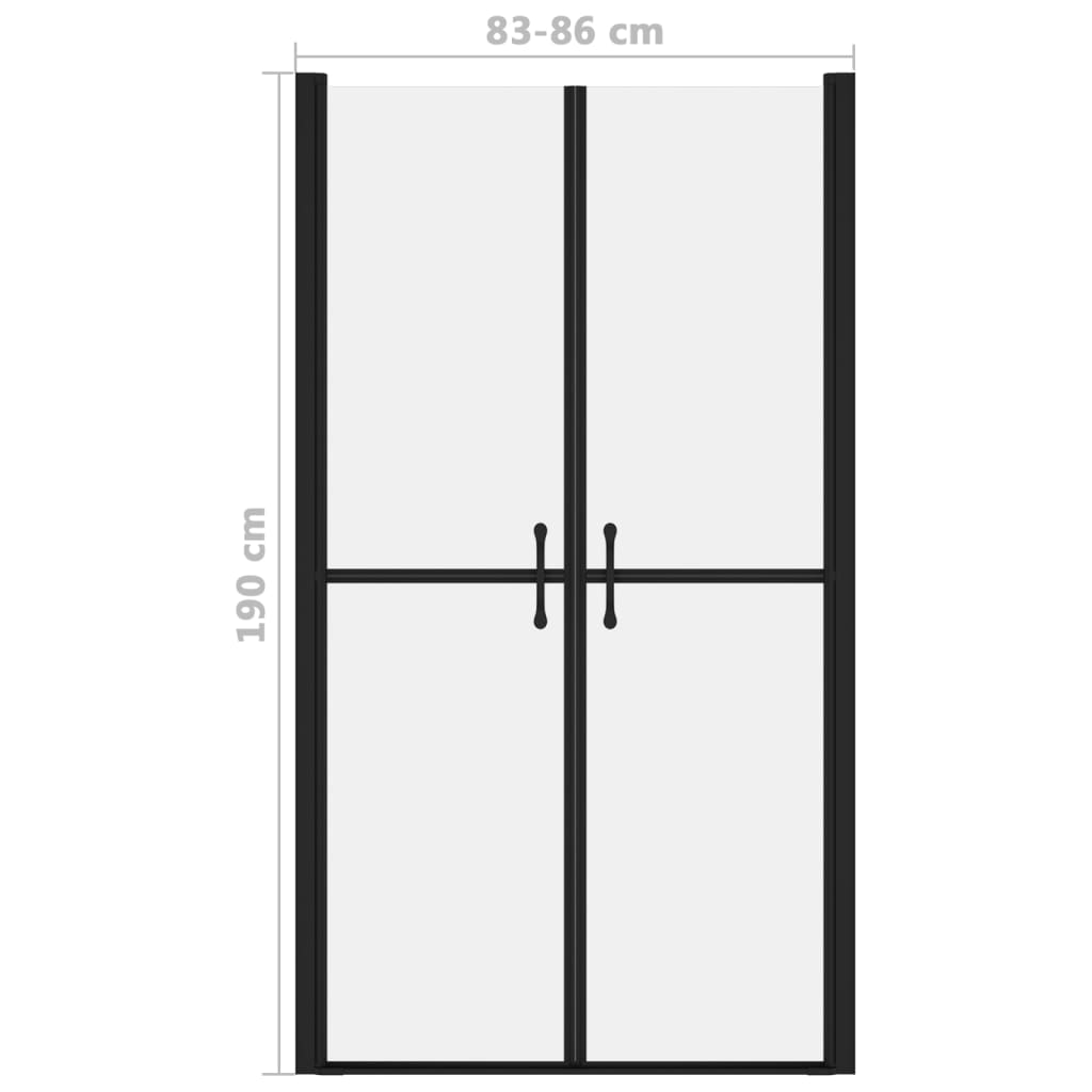 vidaXL Ușă cabină de duș, mată, (83-86)x190 cm, ESG