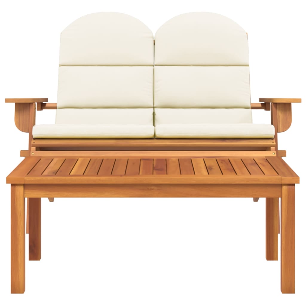 vidaXL Set mobilier de grădină Adirondack, 2 piese, lemn masiv acacia