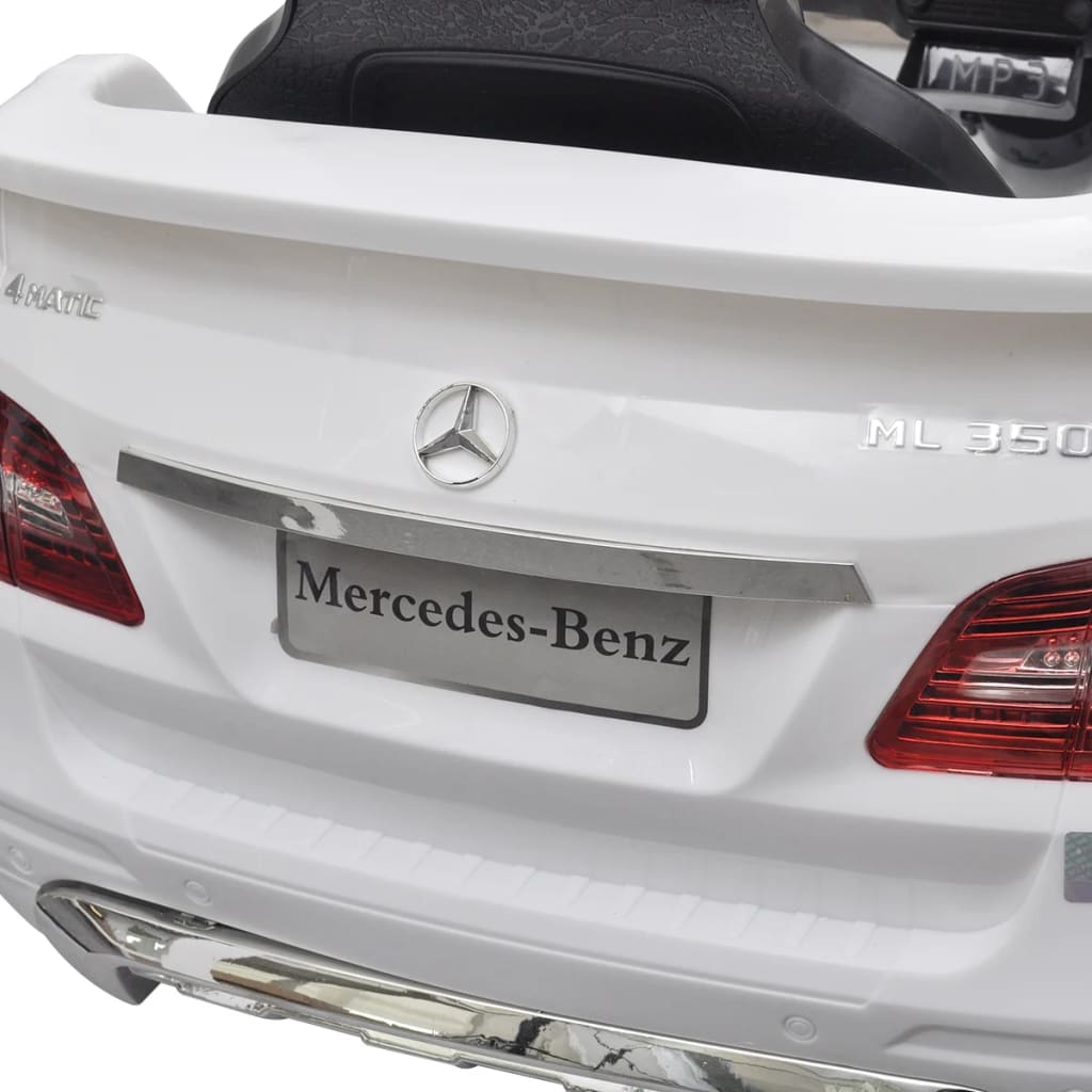 vidaXL Mașinuță electrică Mercedes Benz ML350, alb, 6 V
