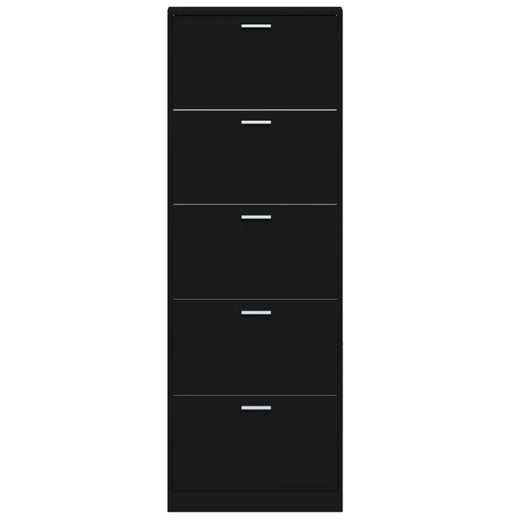 vidaXL Pantofar, negru, 59x17x169 cm, lemn compozit