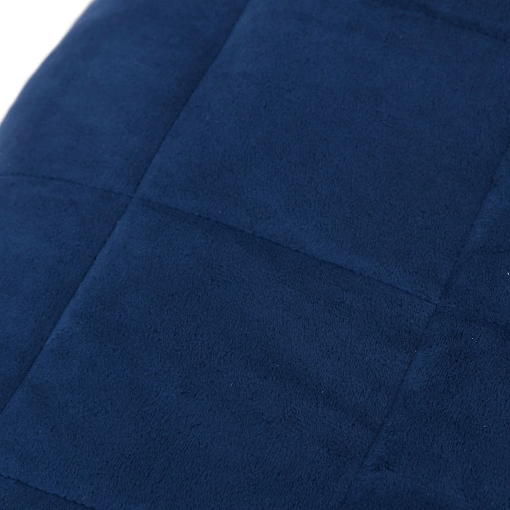 vidaXL Pătură cu greutăți, albastru, 150x200 cm, 11 kg, textil