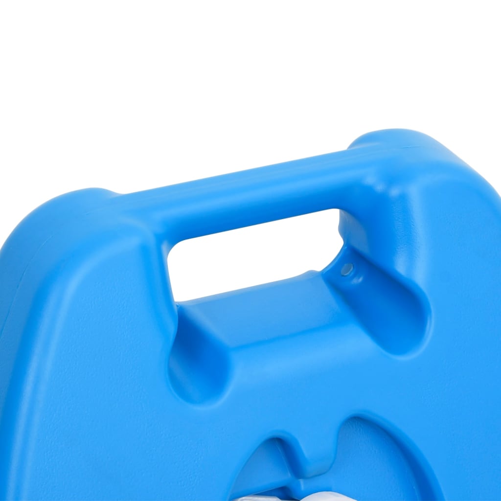 vidaXL Rezervor de apă cu roți pentru camping, albastru, 25 L