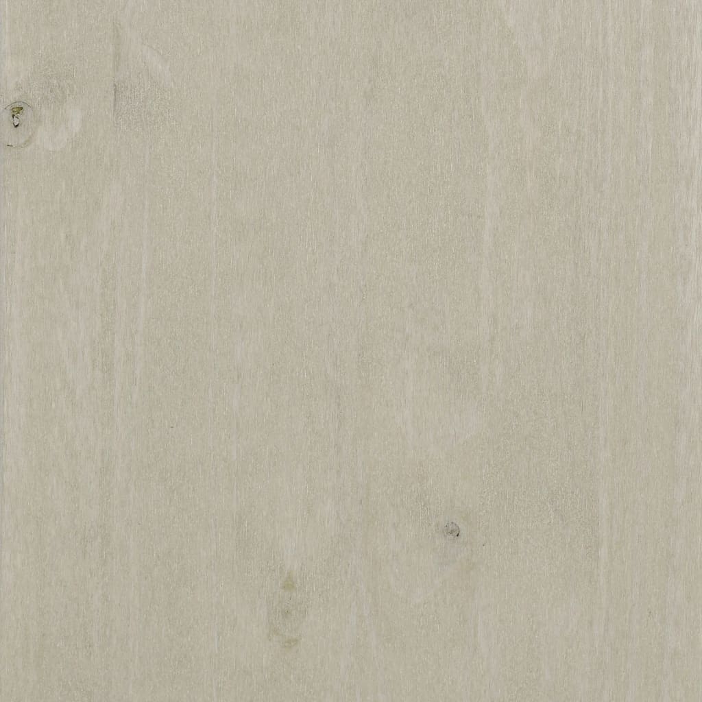 vidaXL Noptieră "HAMAR," alb, 40x35x62 cm, lemn masiv de pin