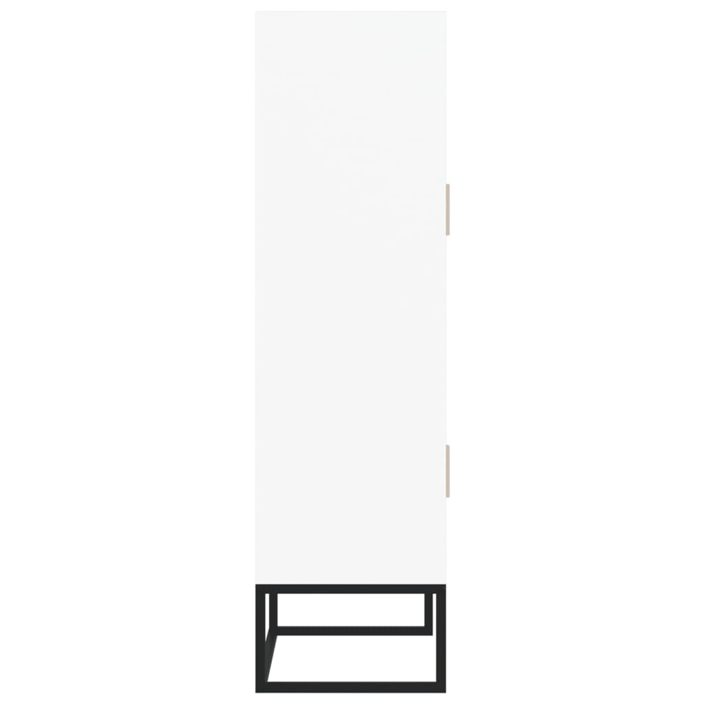 vidaXL Dulap înalt, alb, 70x35x125 cm, lemn prelucrat