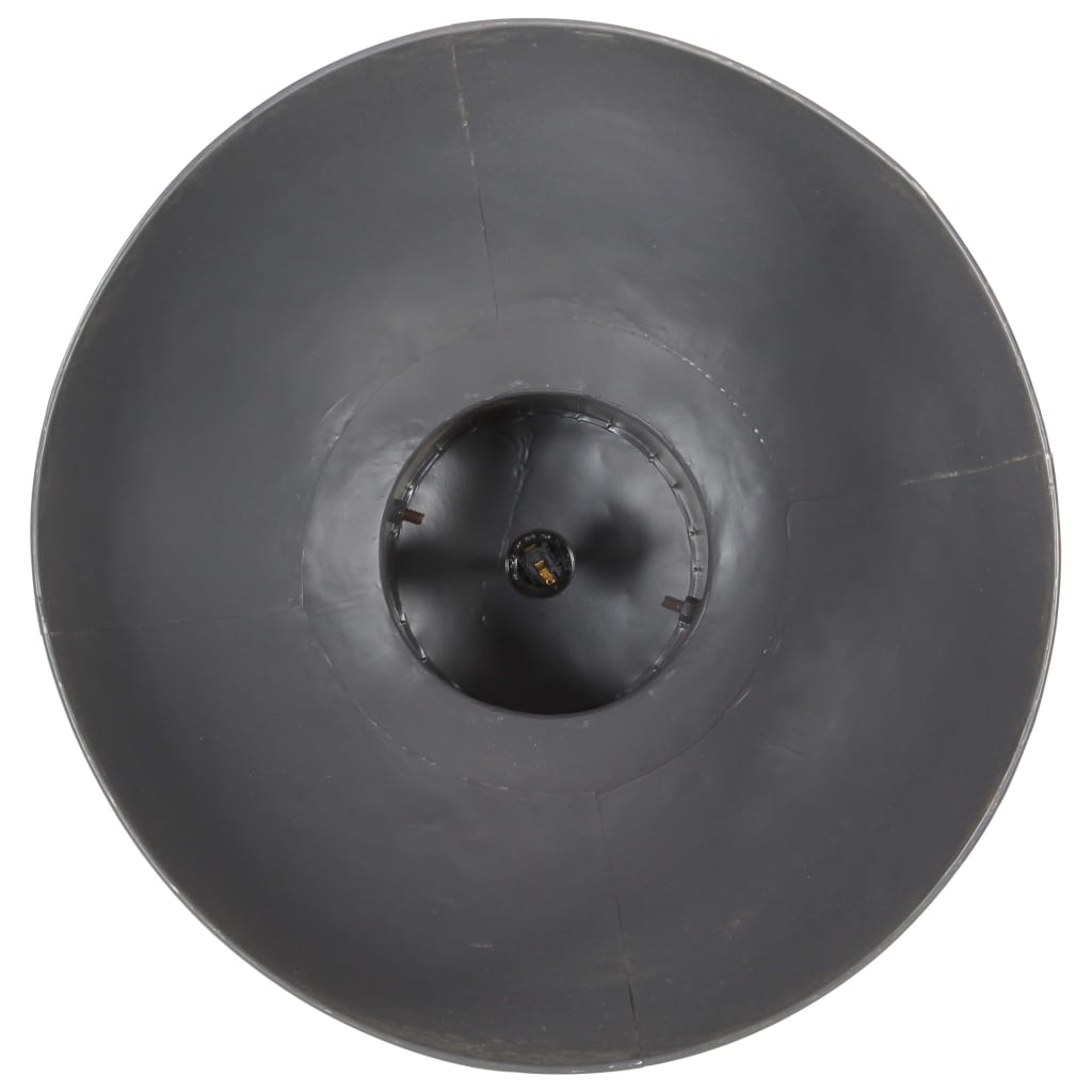 vidaXL Lampă suspendată industrială, 25 W, gri, 52 cm, mango E27, rotund