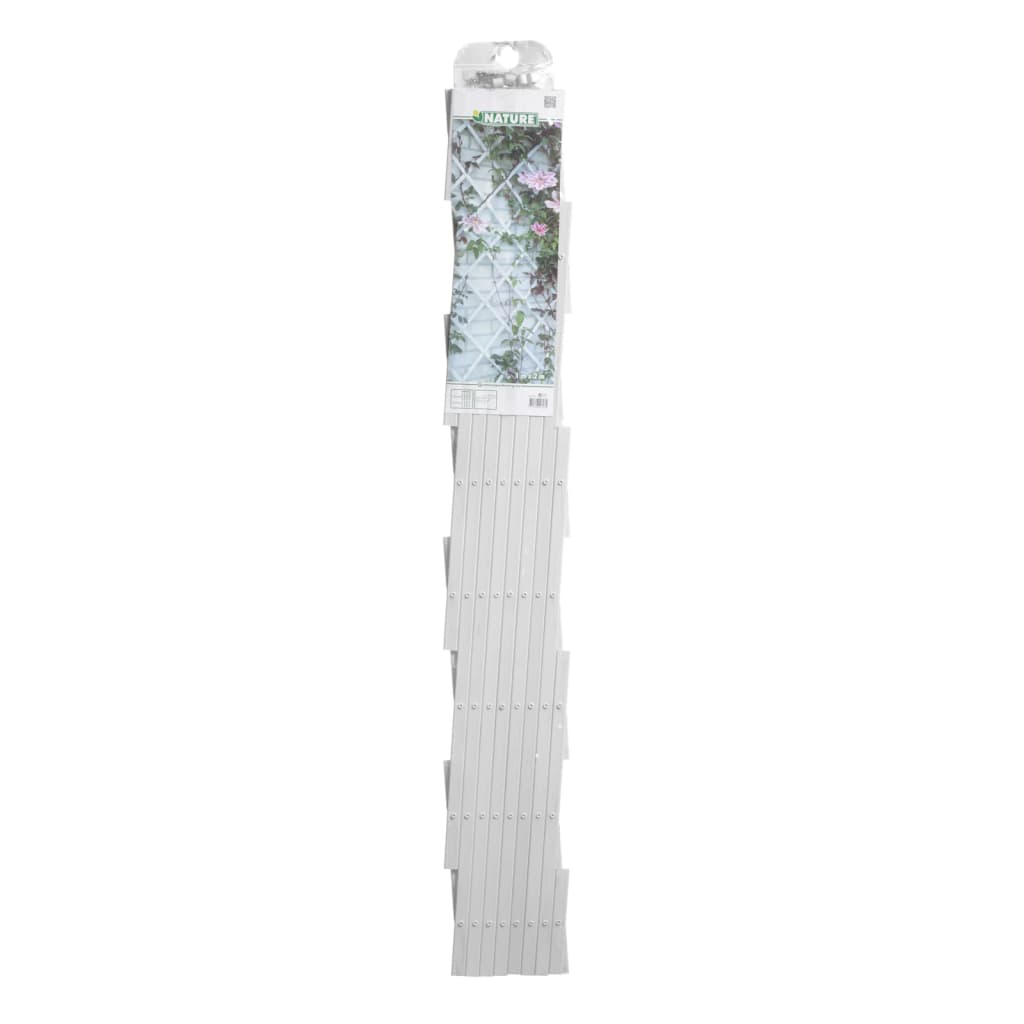 Nature Gard de grădină tip Trellis, 100 x 200 cm PVC, alb, 6040703