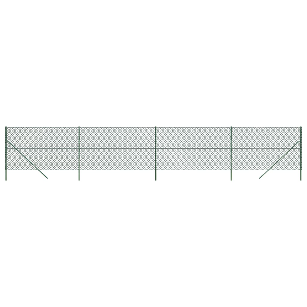 vidaXL Gard de plasă de sârmă, verde, 1,8x10 m