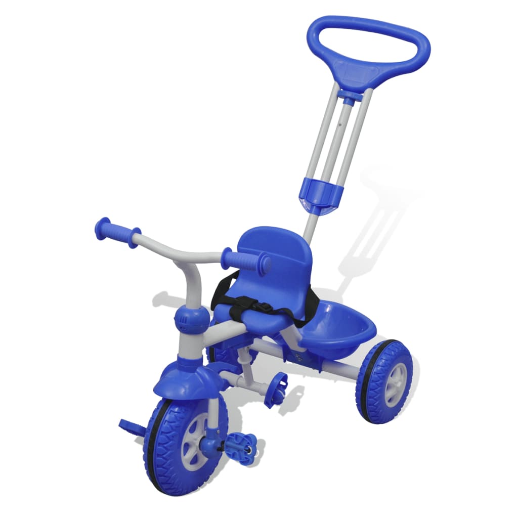Tricicleta de copii, pentru copii mici, albastru-alb