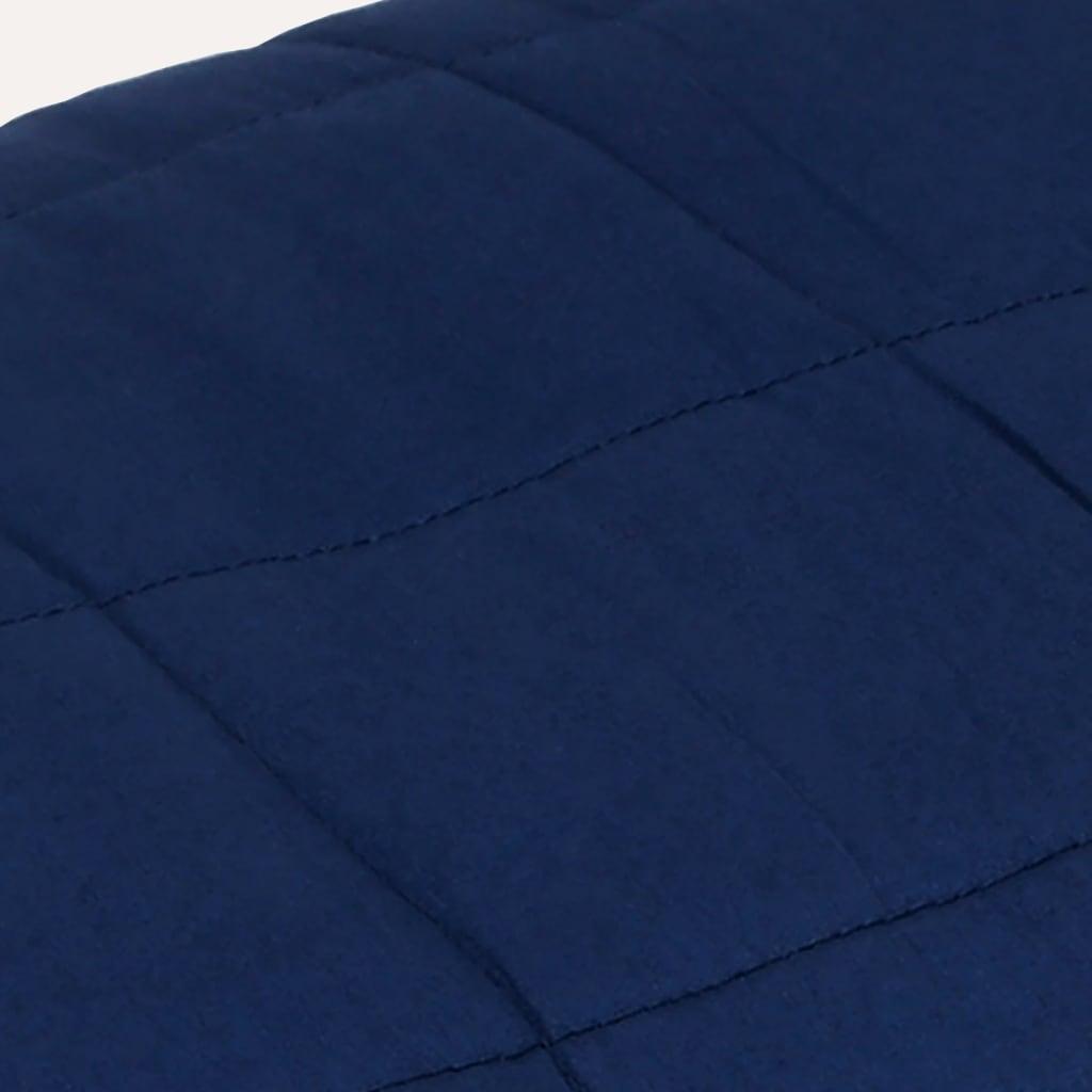 vidaXL Pătură cu greutăți, albastru, 200x225 cm, 9 kg, material textil