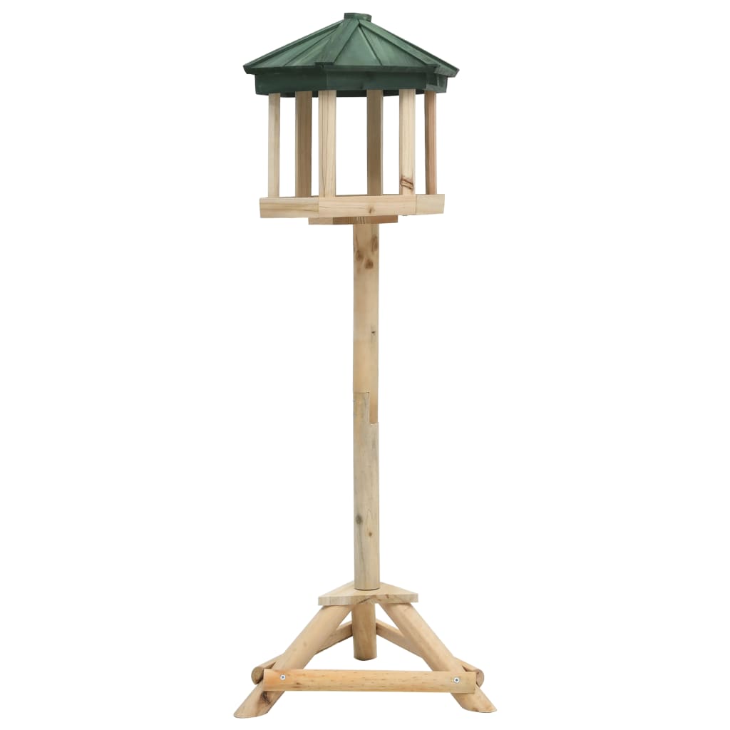 vidaXL Hrănitor pentru păsări vertical, 33x110 cm, lemn masiv de brad
