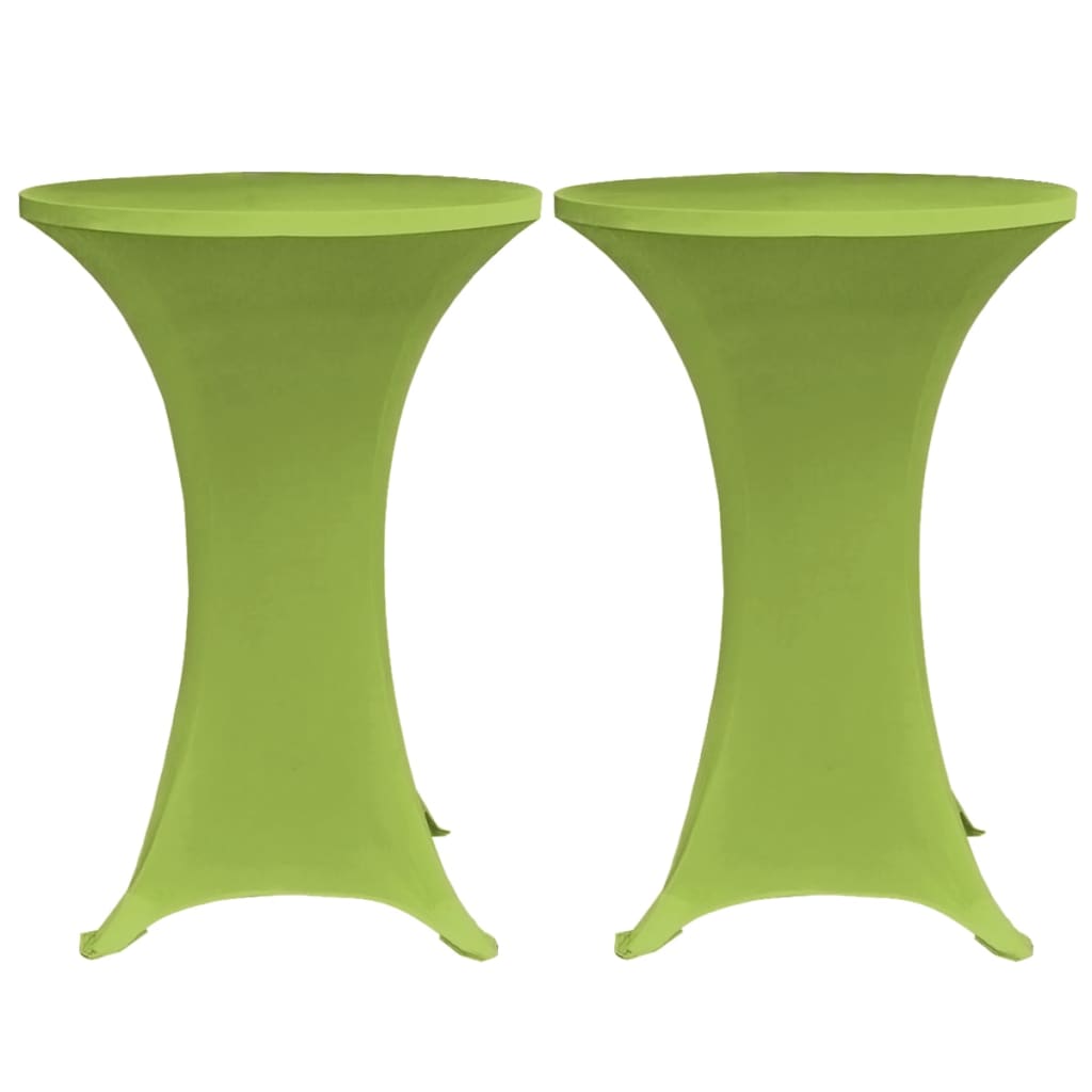 vidaXL Husă elastică pentru masă, 4 buc., verde, 60 cm