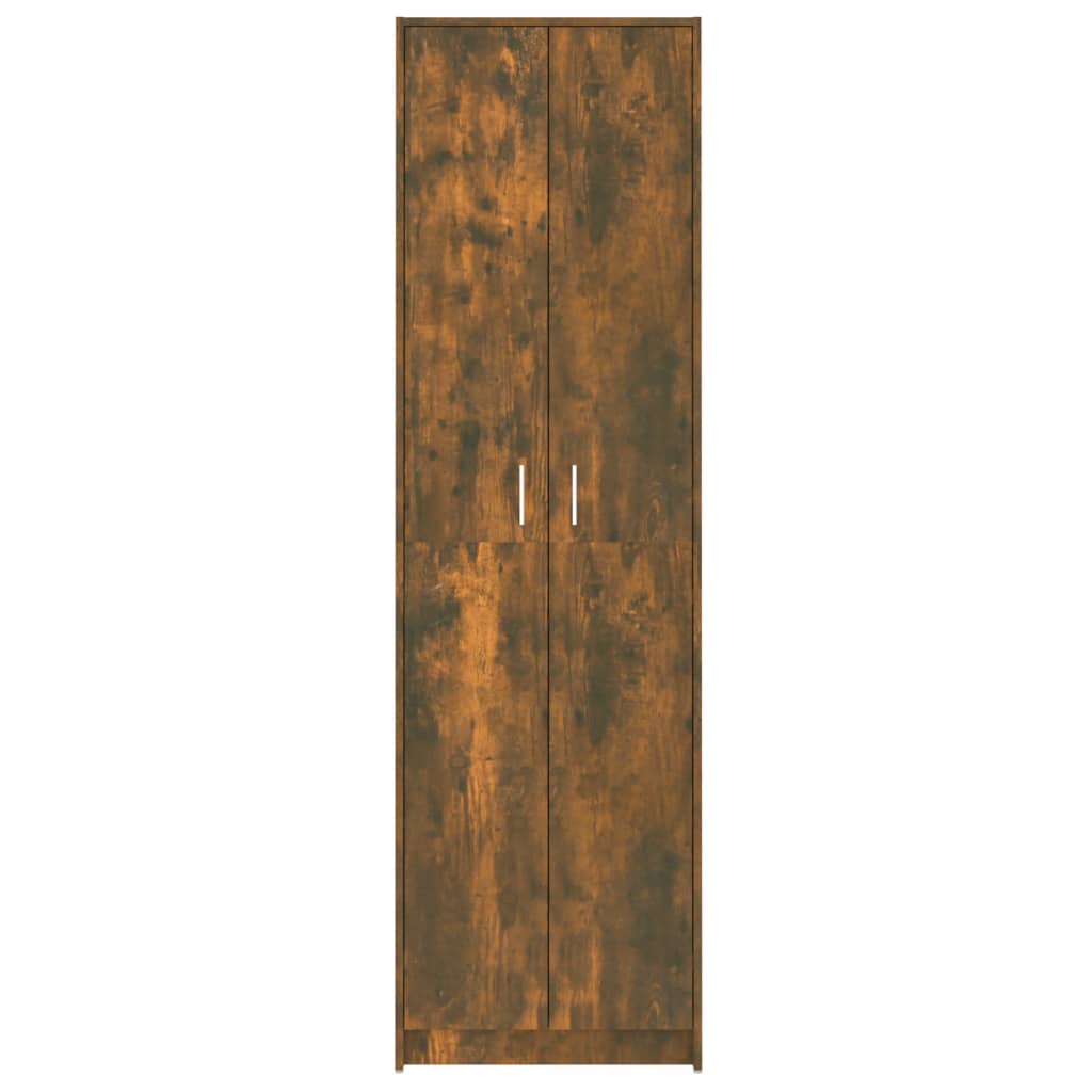 vidaXL Șifonier de hol, stejar fumuriu, 55x25x189 cm, lemn prelucrat