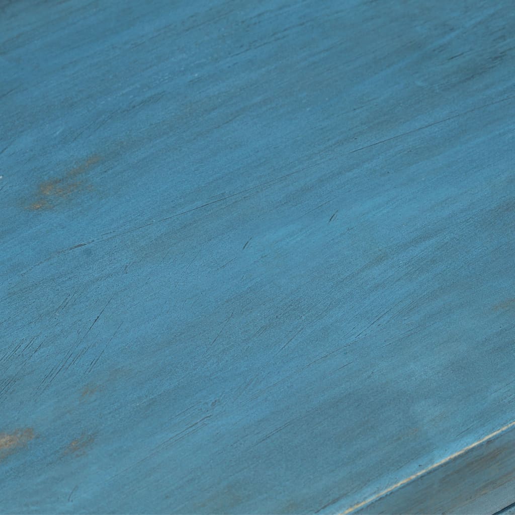 vidaXL Noptieră, albastru, 40 x 30 x 50 cm, lemn masiv de mango