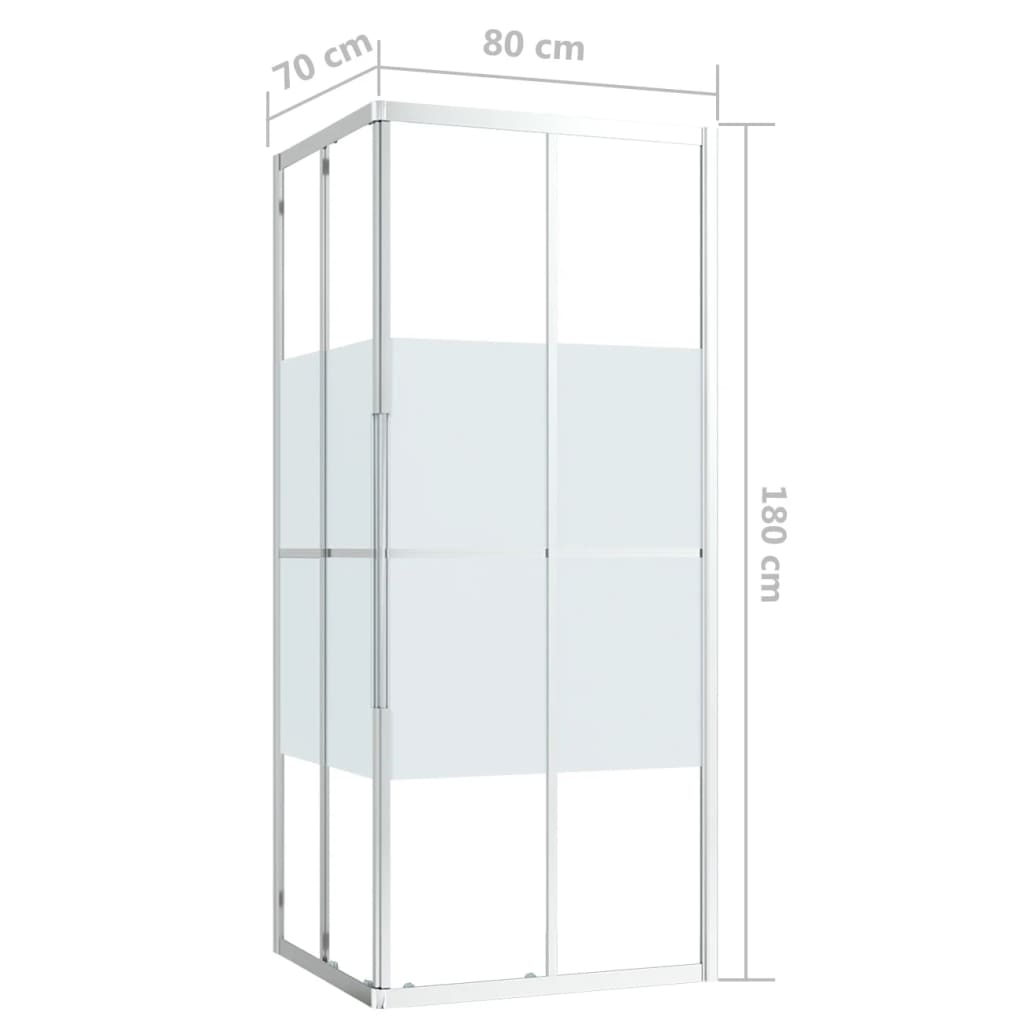 vidaXL Cabină de duș, 80x70x180 cm, ESG