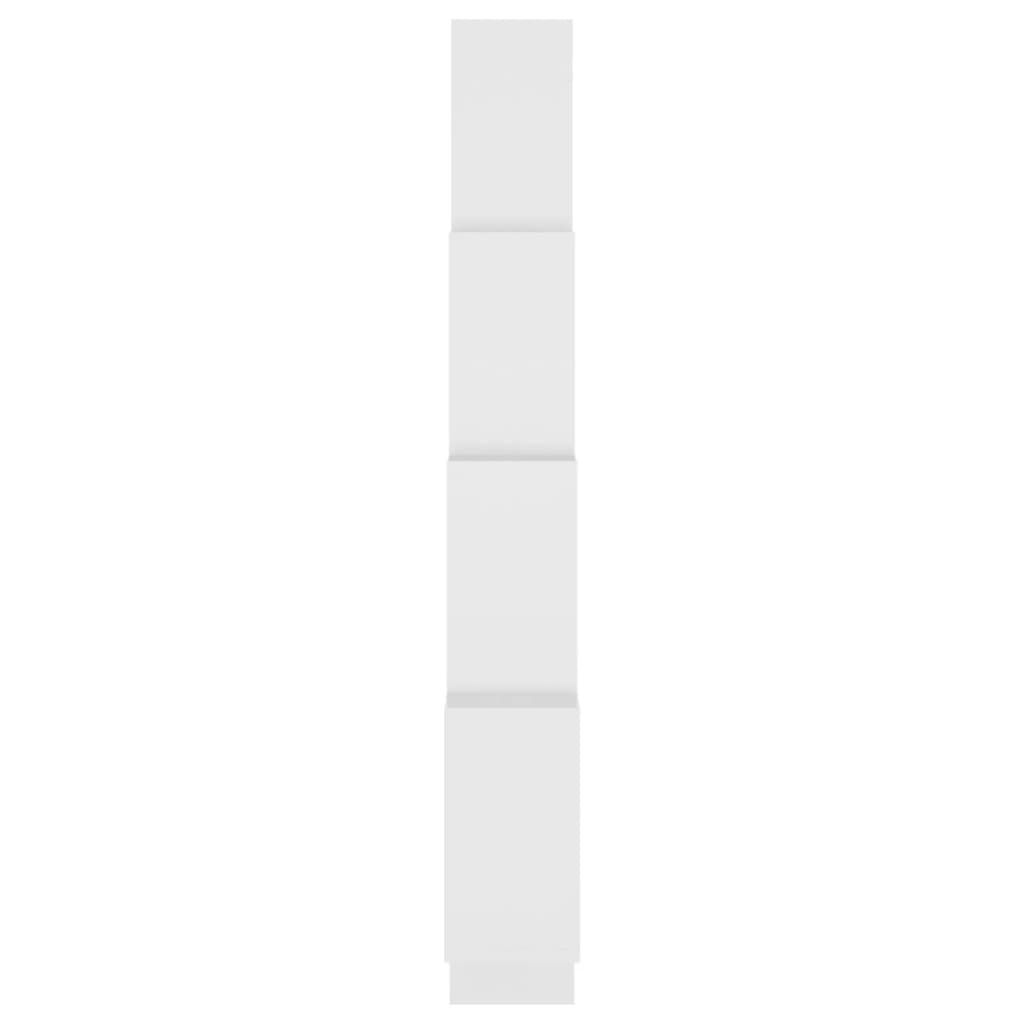 vidaXL Raft de perete cub, alb, 90x15x119 cm, PAL