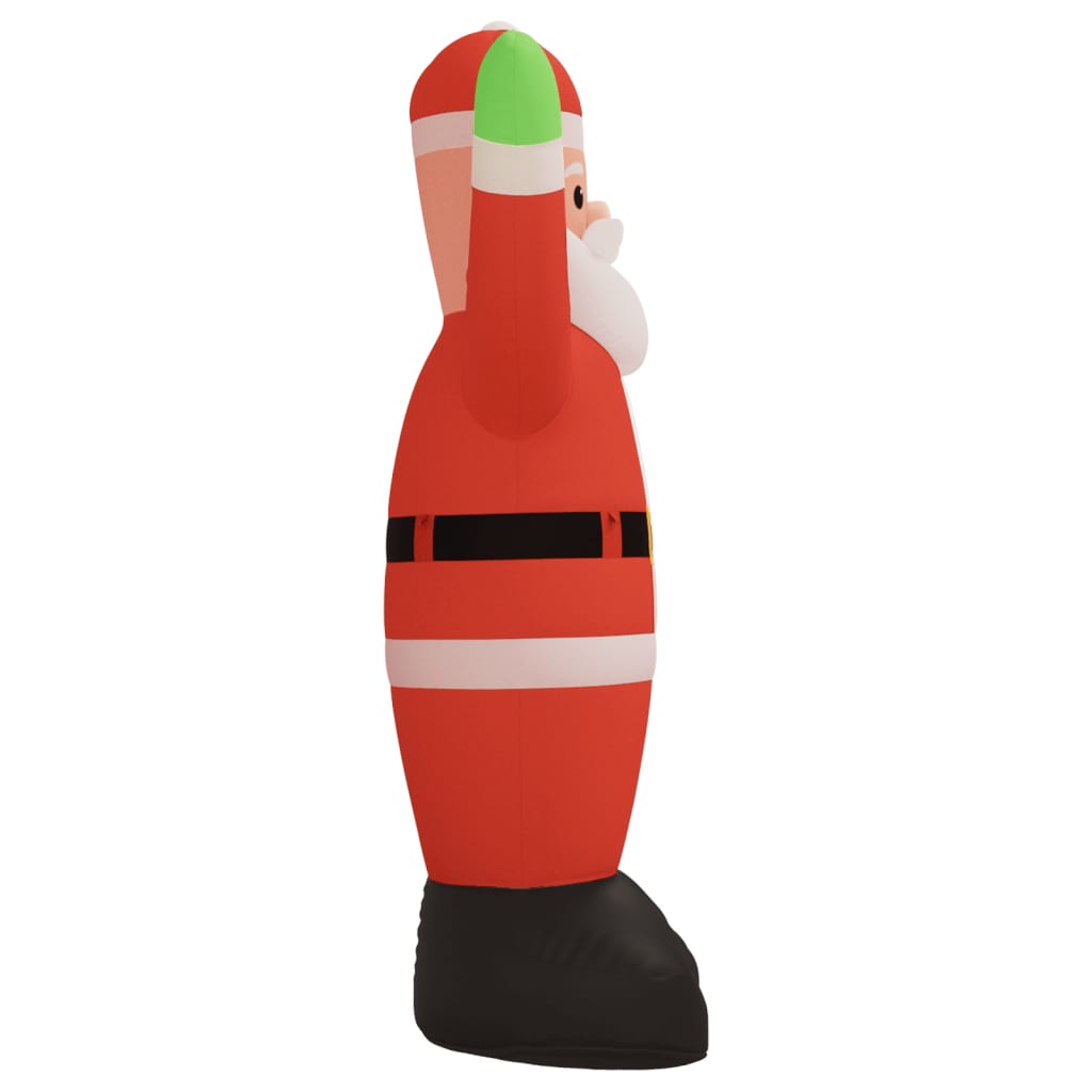 vidaXL Moș Crăciun gonflabil cu LED-uri pentru Crăciun, 370 cm