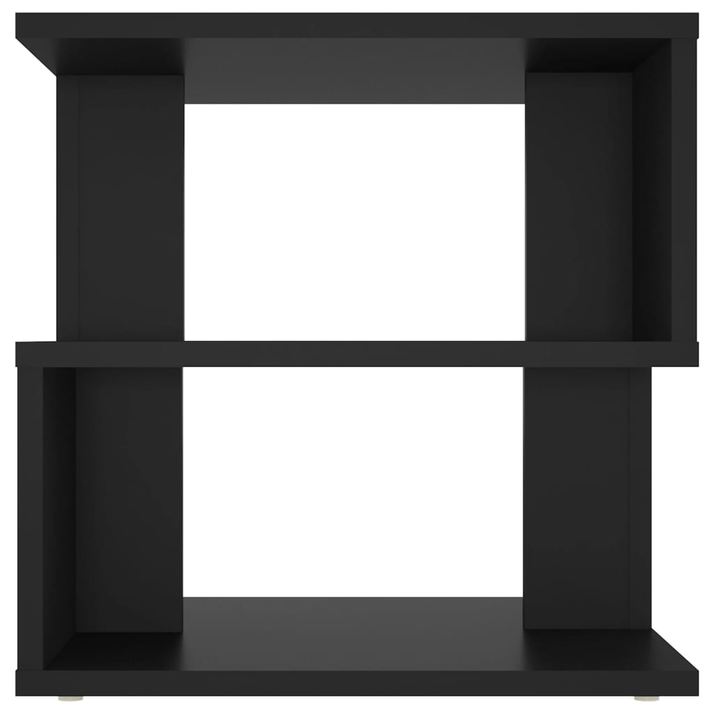 vidaXL Masă laterală, negru, 40x40x40 cm, PAL