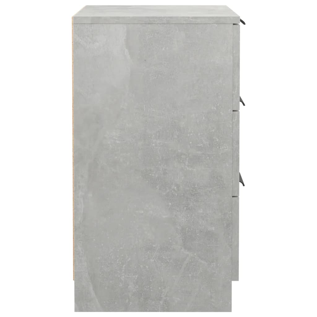 vidaXL Noptieră, gri beton, 40x36x65 cm