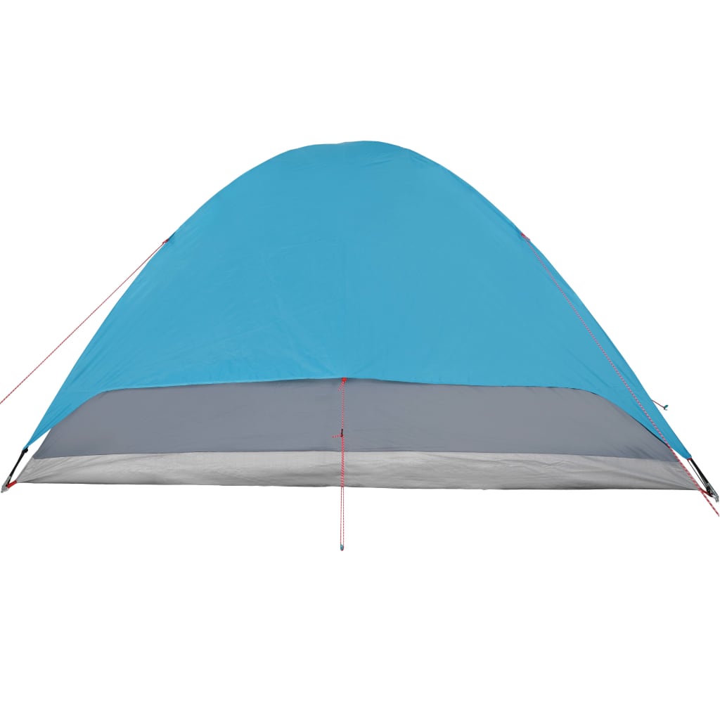 vidaXL Cort de camping cupolă pentru 6 persoane, albastru, impermeabil
