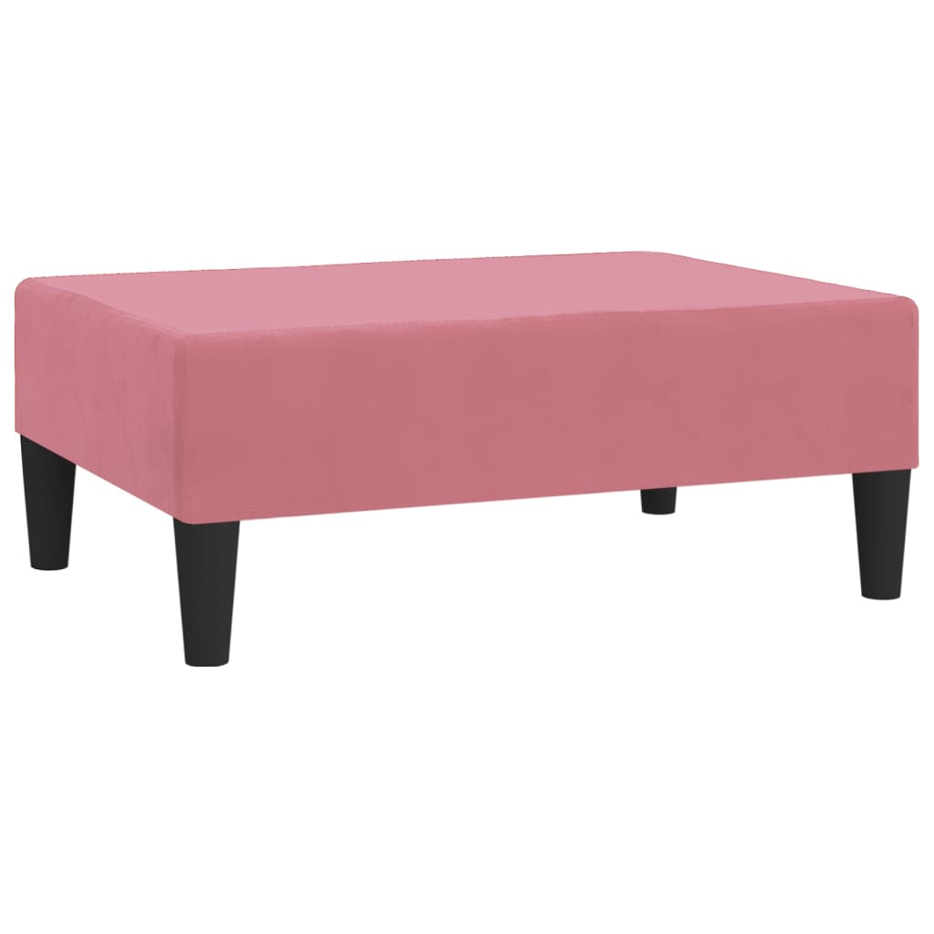 vidaXL Taburet, roz, 78x56x32 cm, catifea