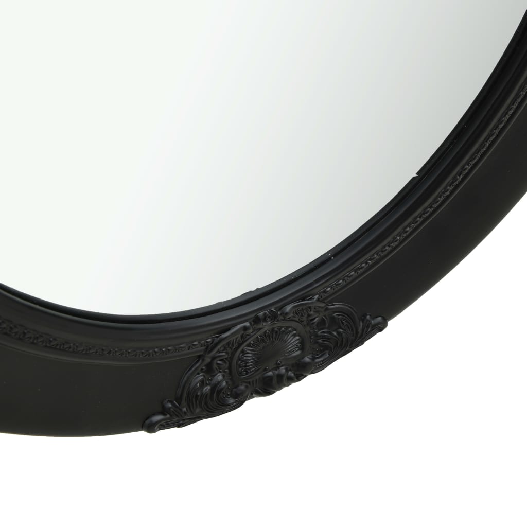 vidaXL Oglindă de perete în stil baroc, negru, 50 x 70 cm