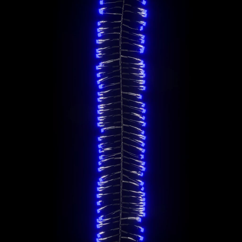 vidaXL Instalație tip cluster cu 1000 LED-uri, albastru, 11 m, PVC