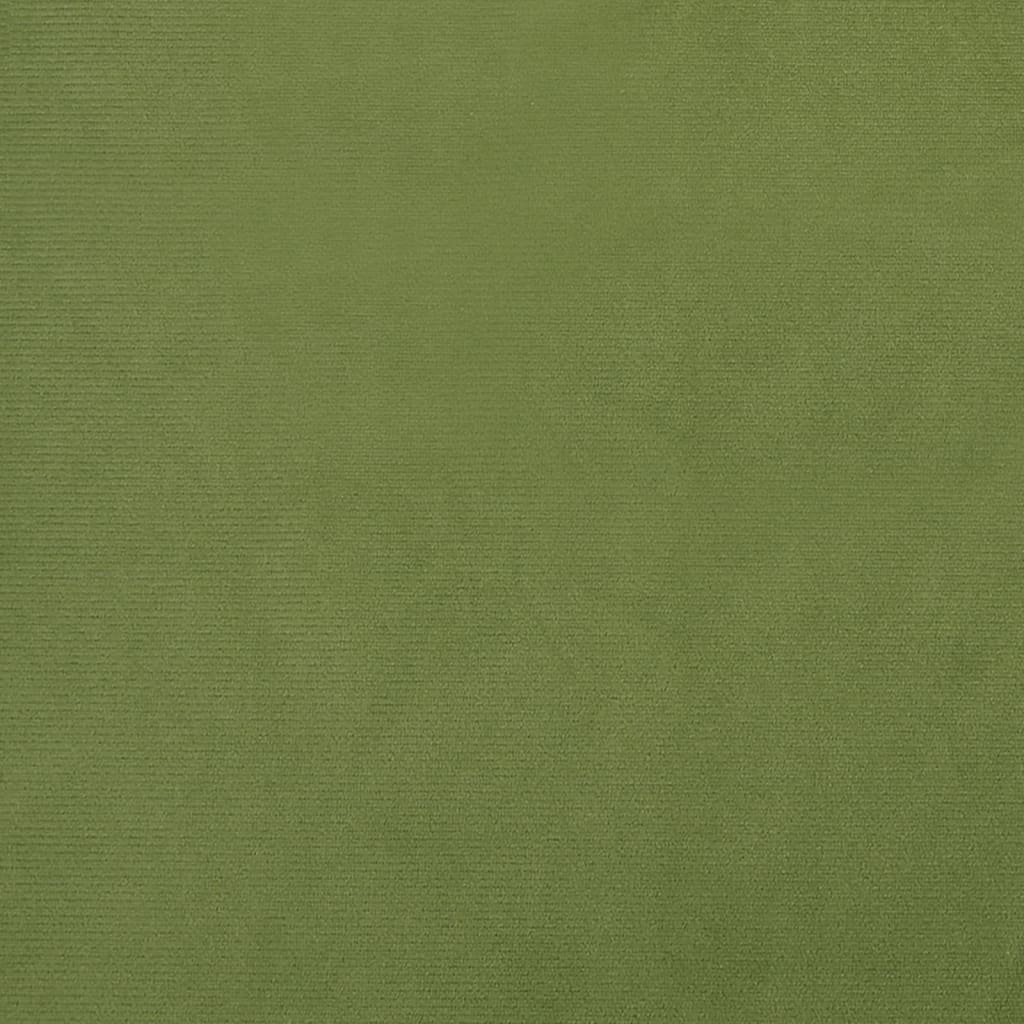 vidaXL Scaune de bucătărie pivotante, 2 buc., verde deschis, catifea