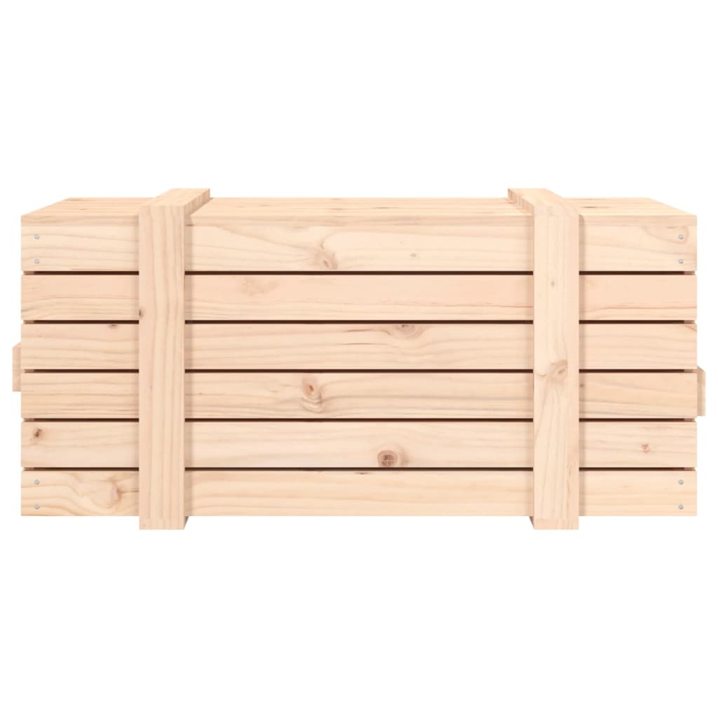 vidaXL Cutie de depozitare, 91x40,5x42 cm, lemn masiv de pin