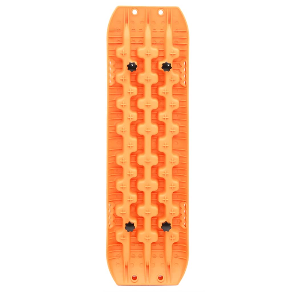 vidaXL Plăci de tracțiune, 2 buc., portocaliu, 106x30,5x7 cm, nailon