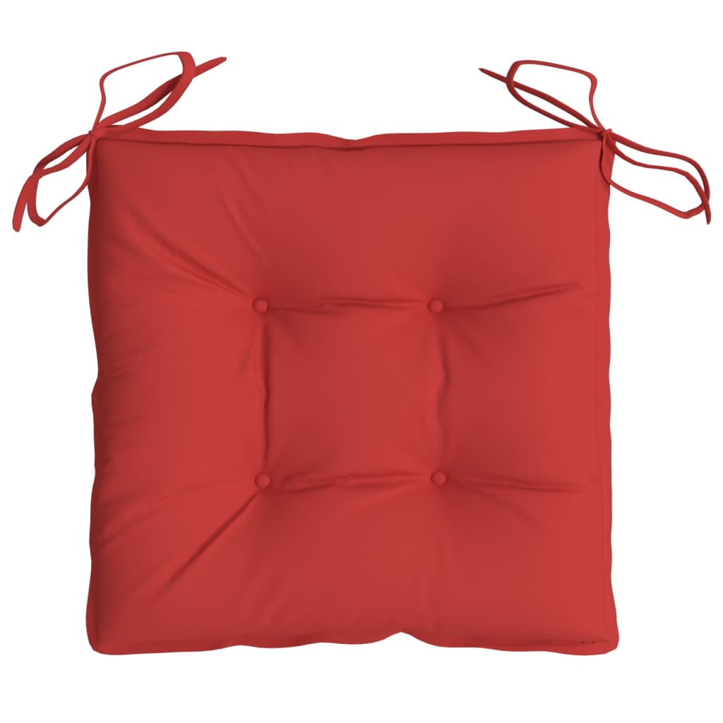 vidaXL Perne de scaun, 2 buc., roșu, 40x40x7 cm, textil oxford
