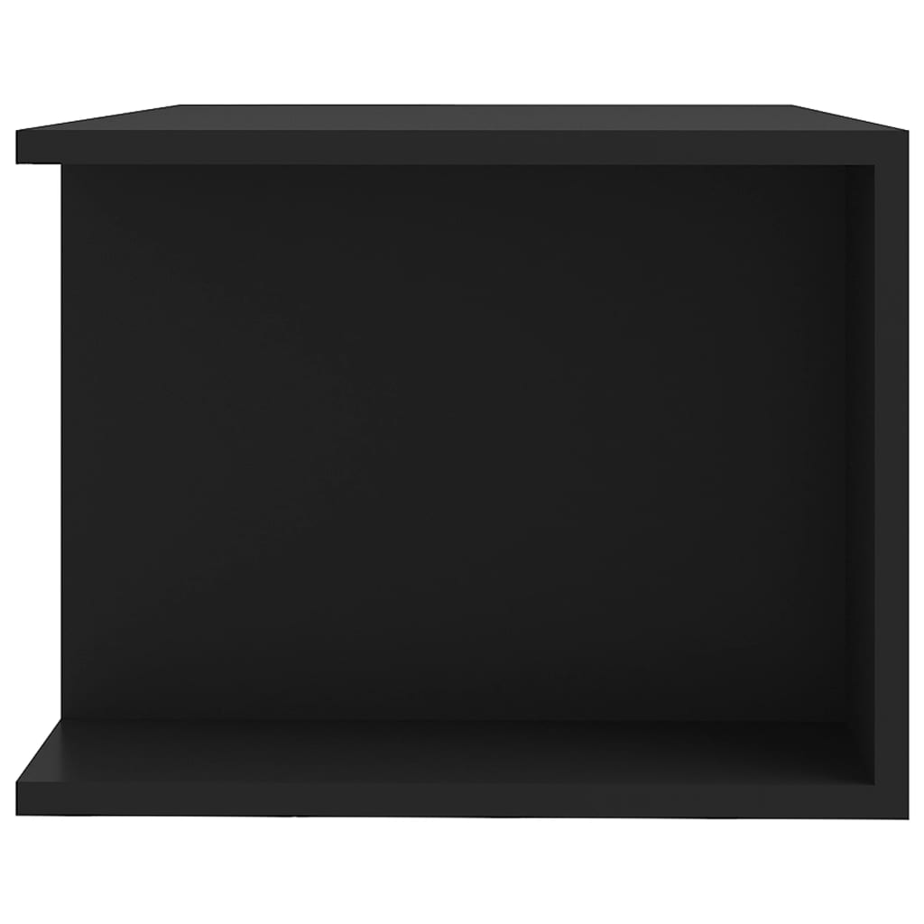vidaXL Comodă TV cu lumini LED, negru, 90x39x30 cm