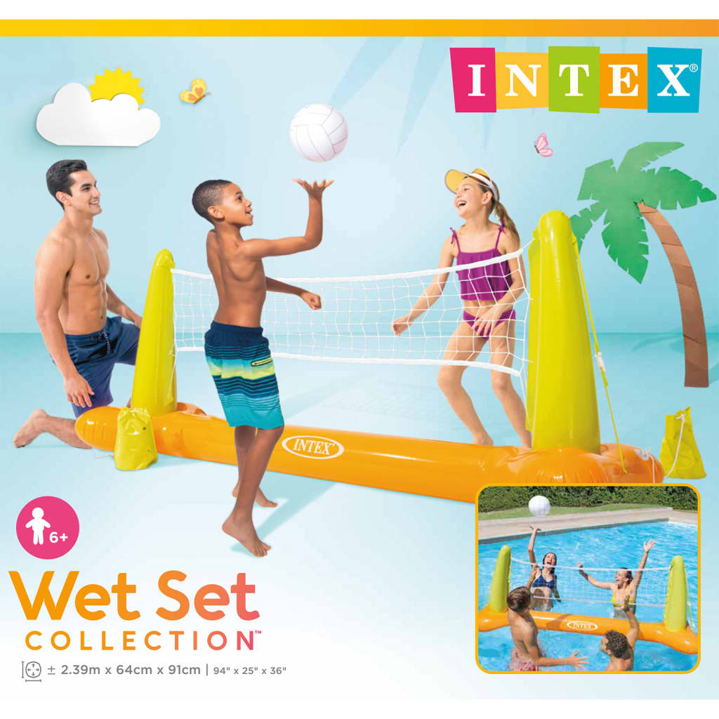 Intex Joc de volei pentru piscină, 239x64x91 cm