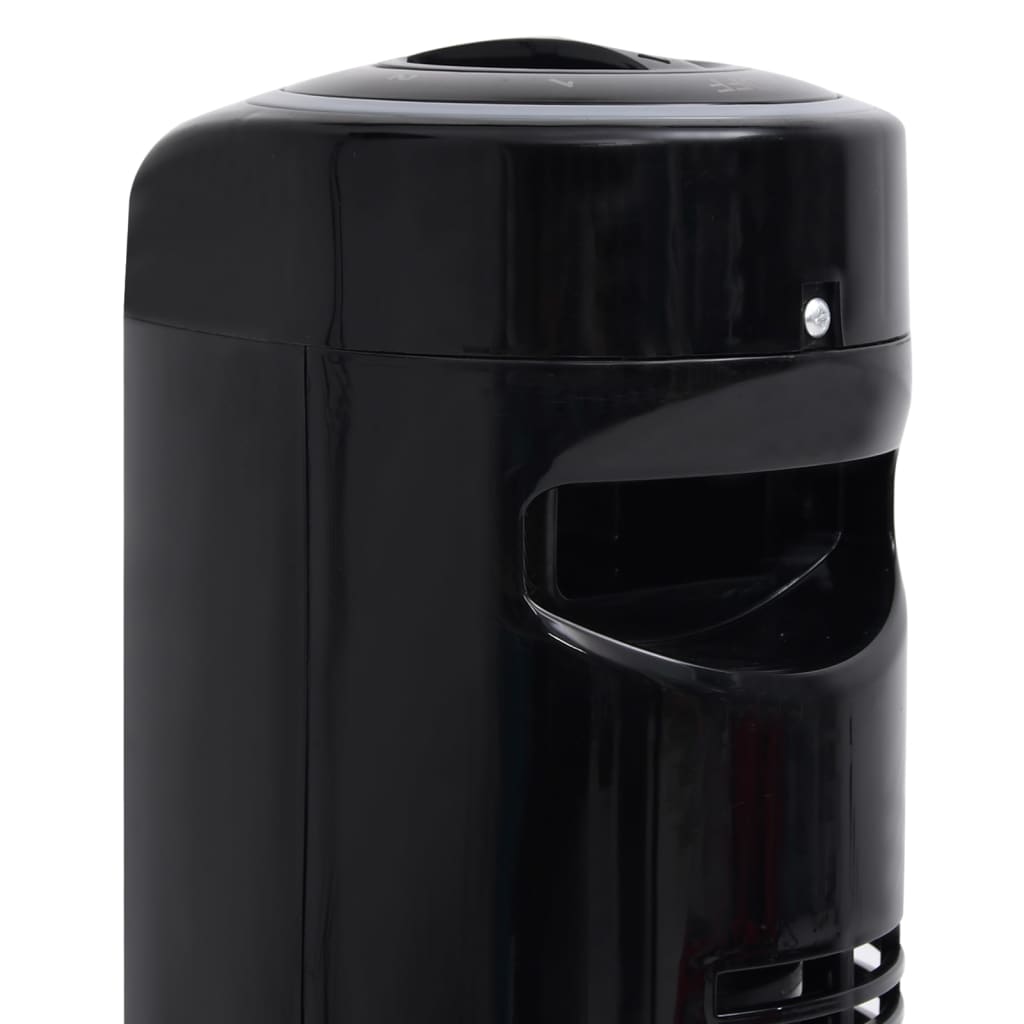 vidaXL Ventilator turn cu temporizator, negru, Φ24x80 cm