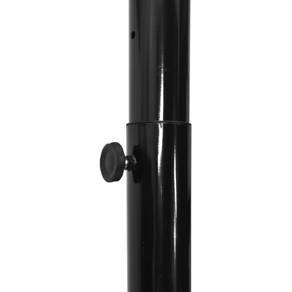 vidaXL Suport cu coș de baschet, negru, 258-363 cm, polietilenă