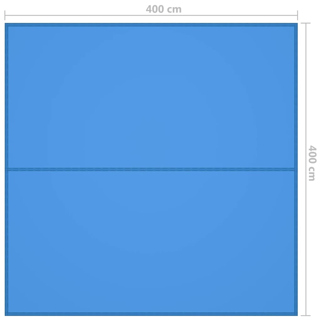 vidaXL Prelată de exterior, albastru, 4x4 m