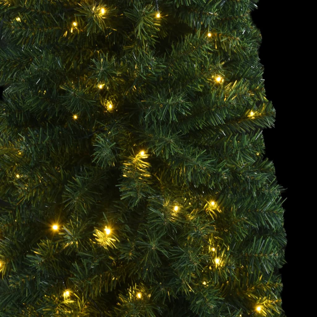 vidaXL Brad de Crăciun subțire, 300 LED-uri, 270 cm