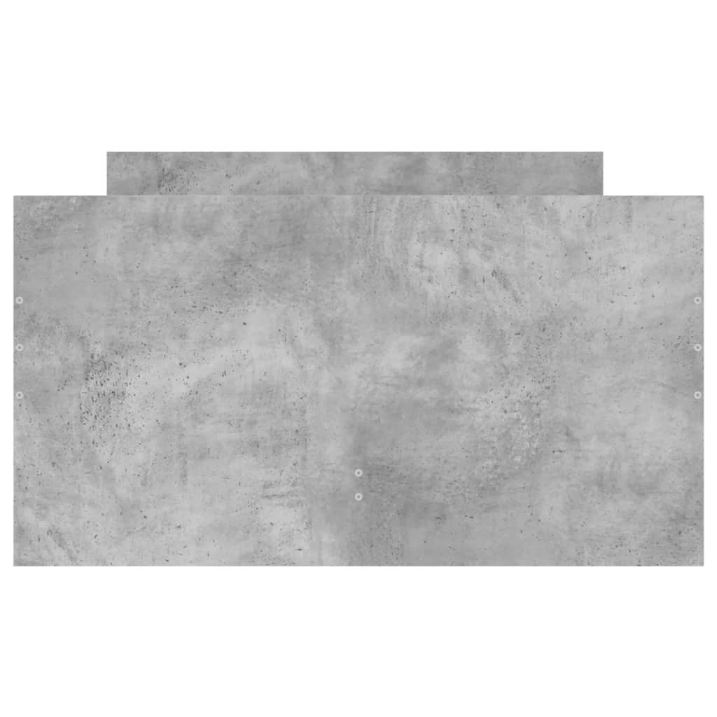 vidaXL Cadru de pat cu sertare, gri beton, 75x190 cm, mic single