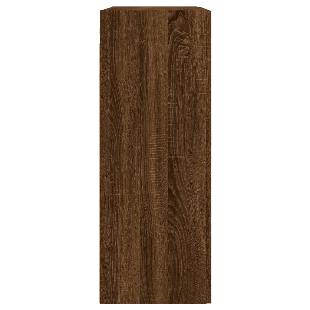 vidaXL Dulap pe perete, stejar maro, 69,5x34x90 cm, lemn prelucrat