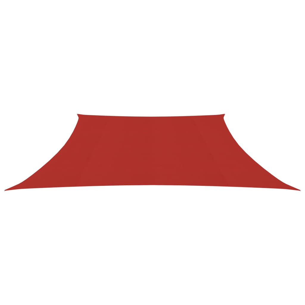 vidaXL Pânză parasolar, roșu, 3/4x3 m, HDPE, 160 g/m²