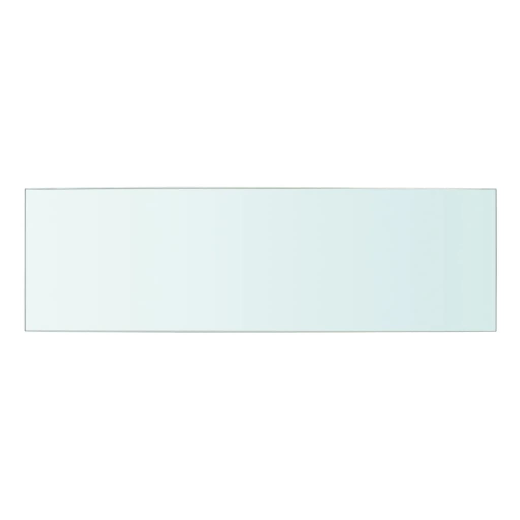 vidaXL Rafturi, 2 buc., 50 x 15 cm, panouri sticlă transparentă