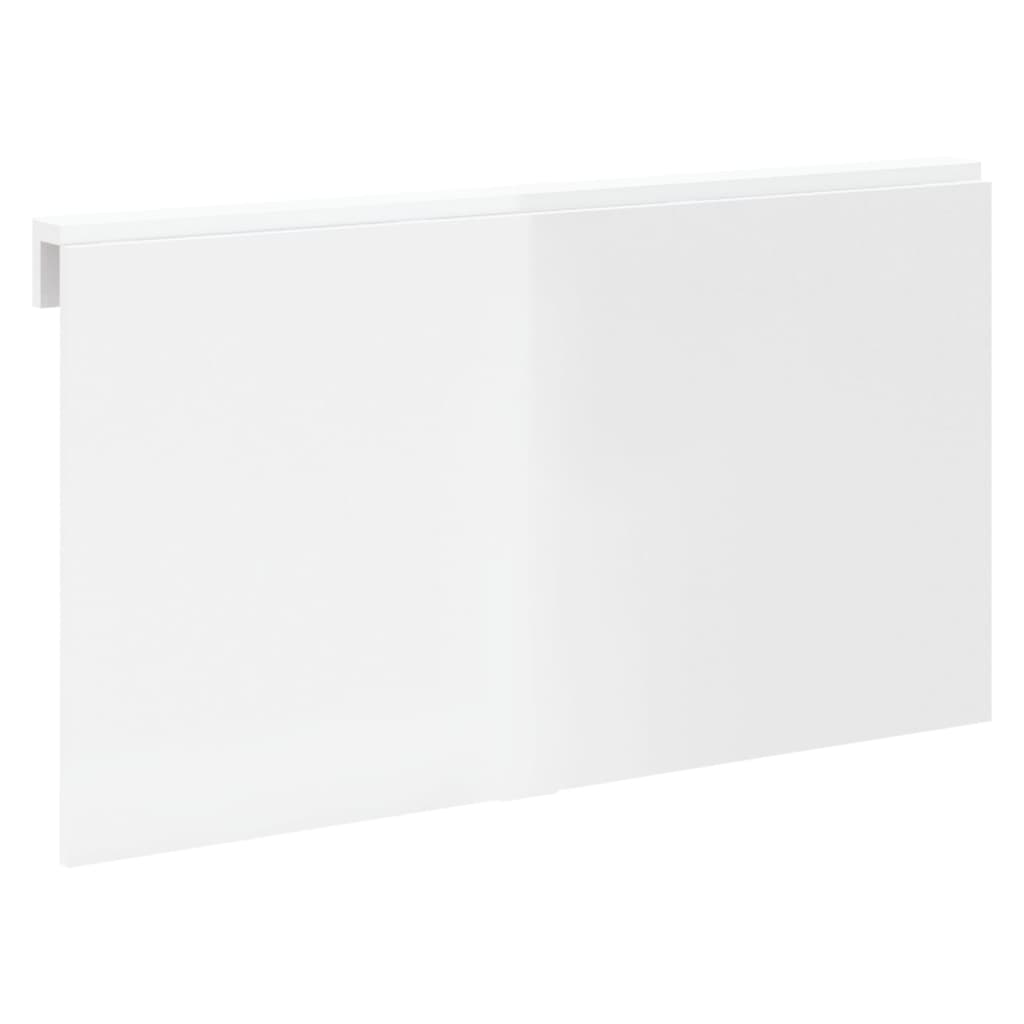 vidaXL Masă perete pliantă alb extralucios 100x60x56 cm lemn compozit