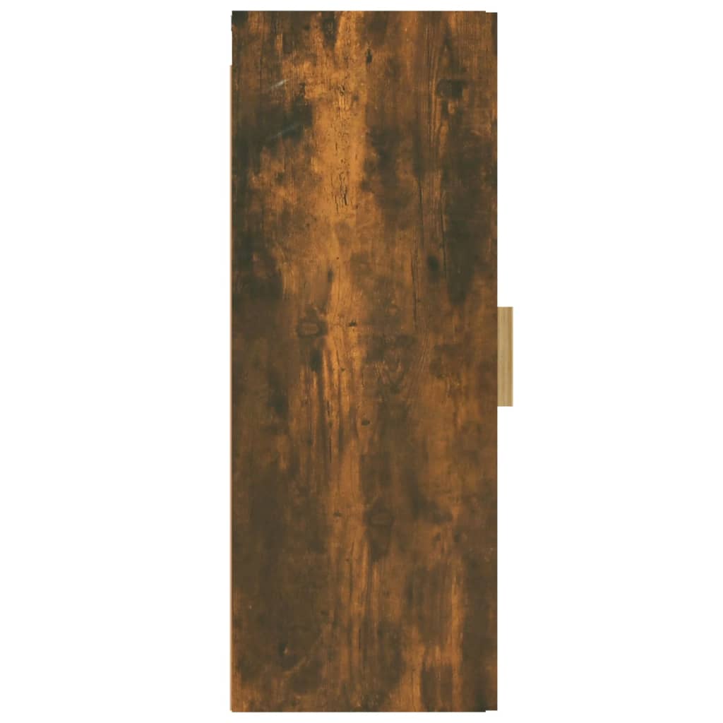 vidaXL Dulap de perete, stejar fumuriu, 34,5x34x90 cm, lemn compozit