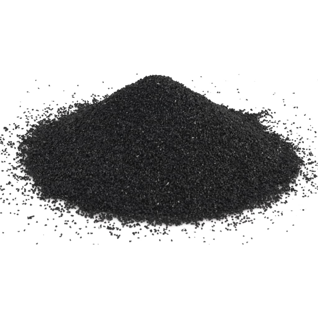 vidaXL Nisip de acvariu, 25 kg, negru, 0,2-2 mm