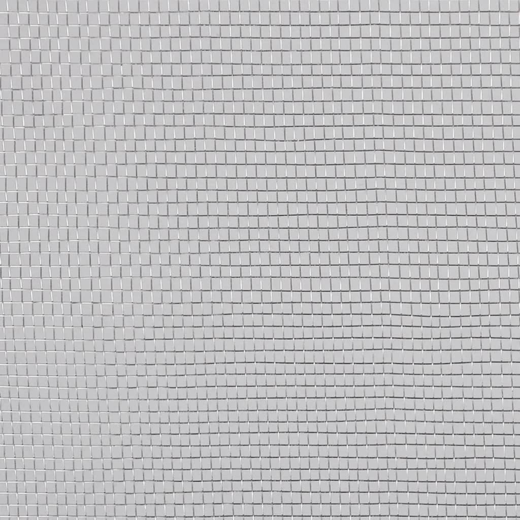 vidaXL Plasă de sârmă, argintiu, 100 x 500 cm, aluminiu