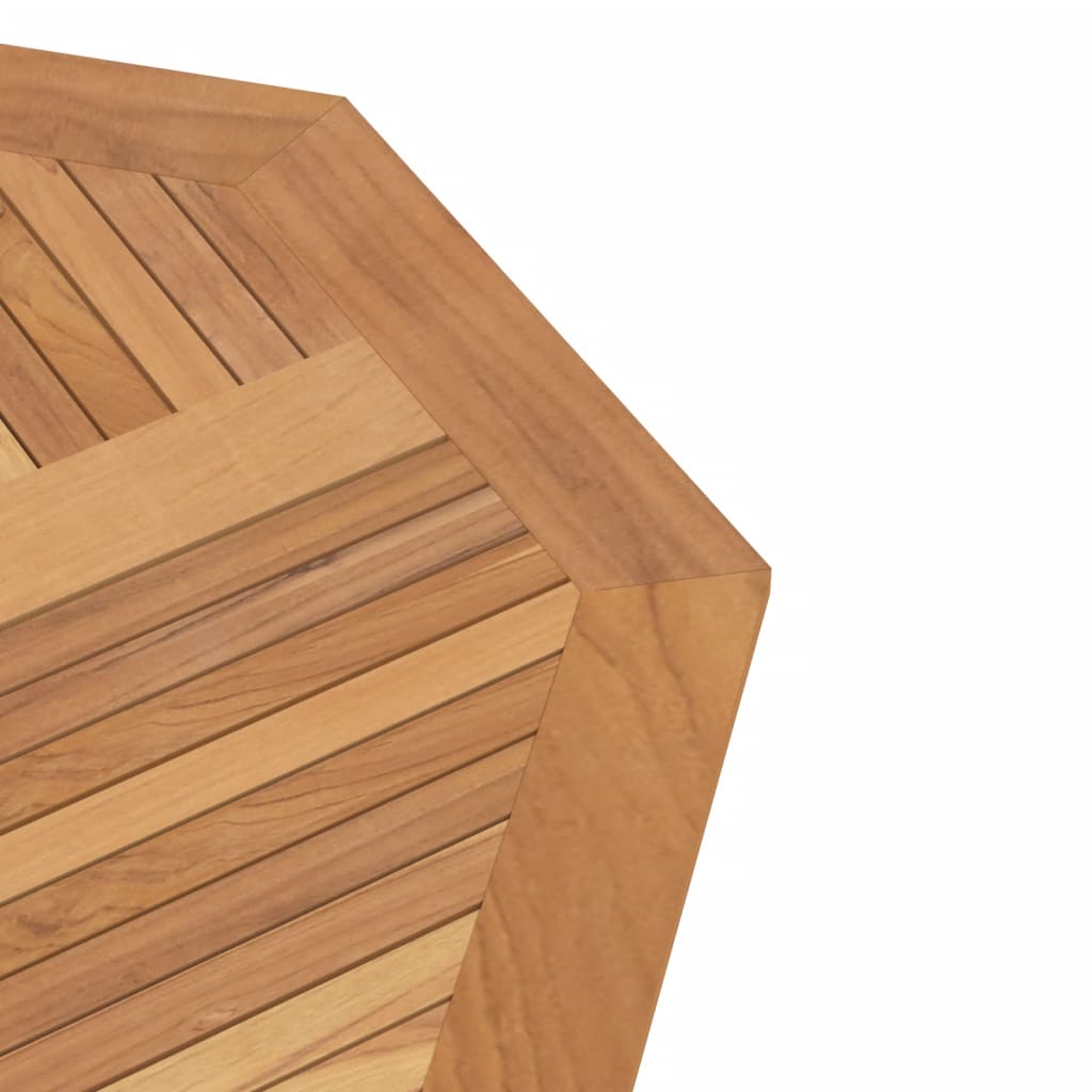 vidaXL Masă de grădină pliabilă, 120x120x75 cm, lemn masiv de tec