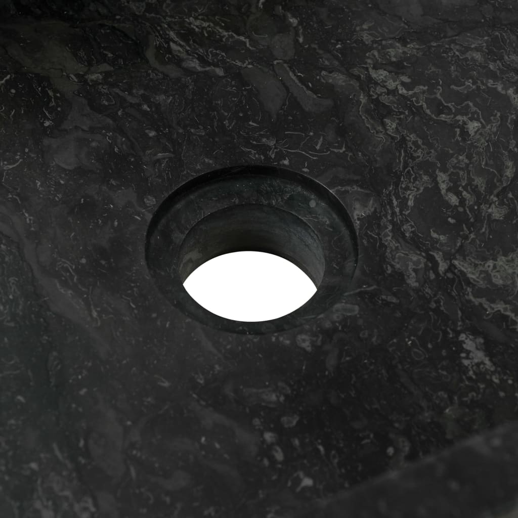 vidaXL Măsuță toaletă lemn masiv de tec, cu chiuvete marmură, negru