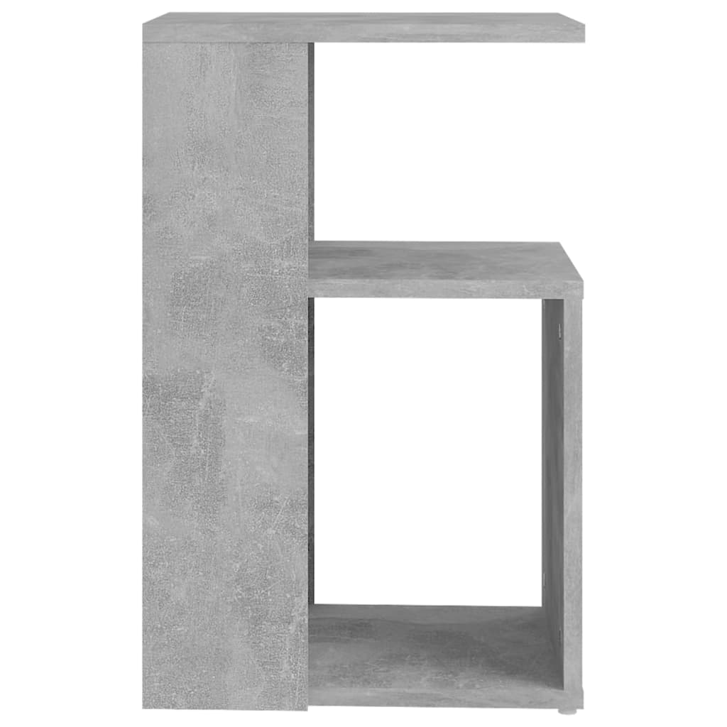 vidaXL Masă laterală, gri beton, 36x30x56 cm, PAL