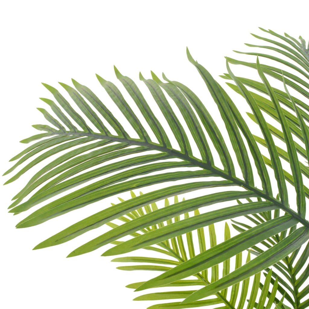 vidaXL Plantă artificială palmier cu ghiveci, verde, 120 cm