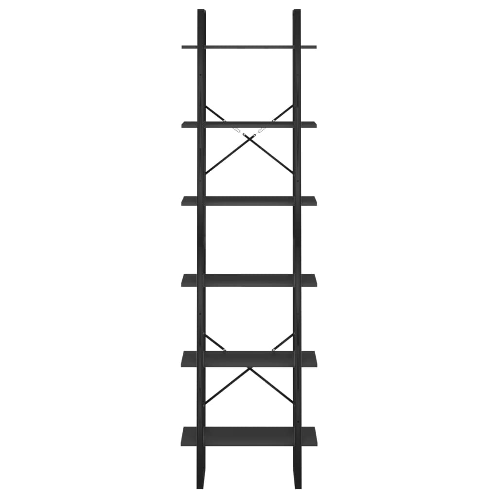 vidaXL Raft de depozitare, negru, 60x30x210 cm, lemn compozit