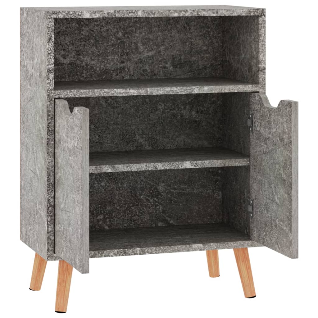 vidaXL Servantă, gri beton, 60x30x72 cm, lemn prelucrat